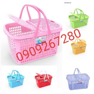 VB. Giỏ nhựa Duy Tân (53×36×27) có nắp