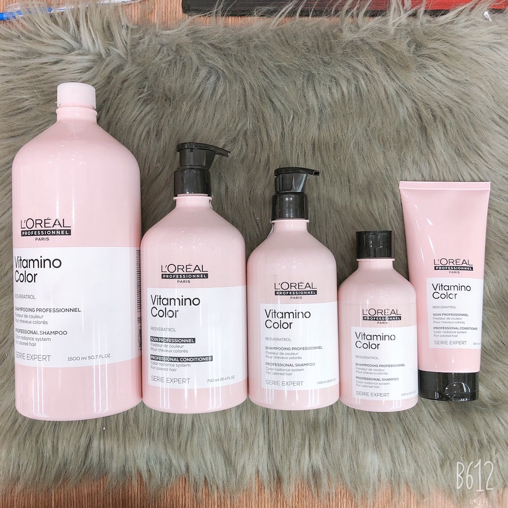 Bộ gội xả bảo vệ màu tóc nhuộm LOreal Vitamino Color