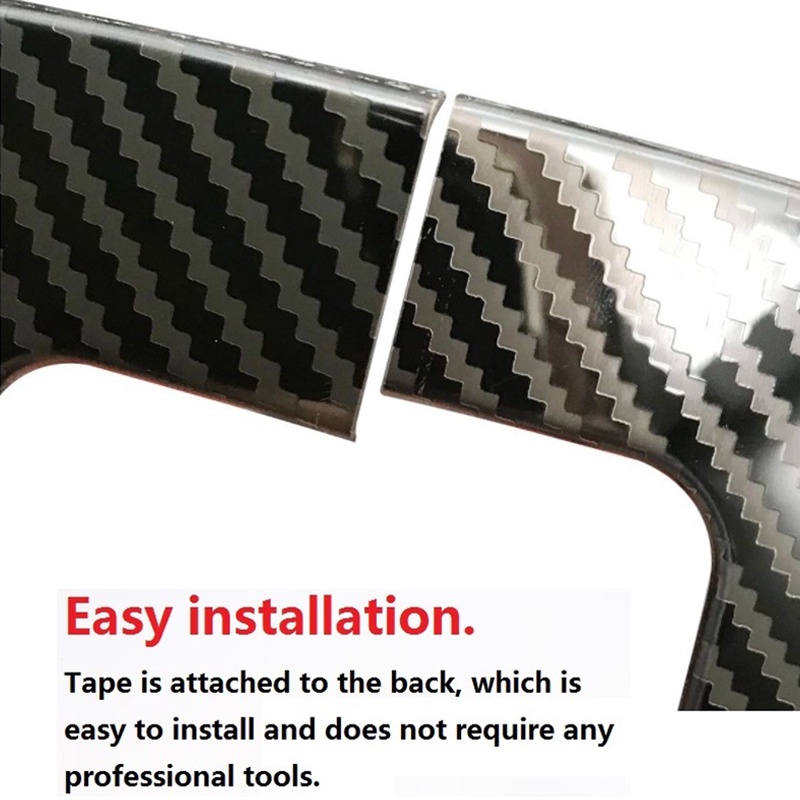 Ốp Bọc Cần Số Xe Hơi Ford Ranger Bằng Thép Không Gỉ Sợi Carbon