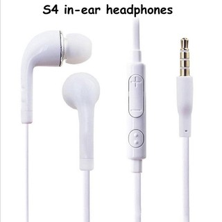 Tai Nghe Chuôi Tròn Núm Nhét Tai Cho Samsung Màu Trắng