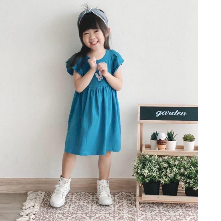 Đầm thêu họa tiết xinh xắn cho bé gái 6 tháng - 5 tuổi