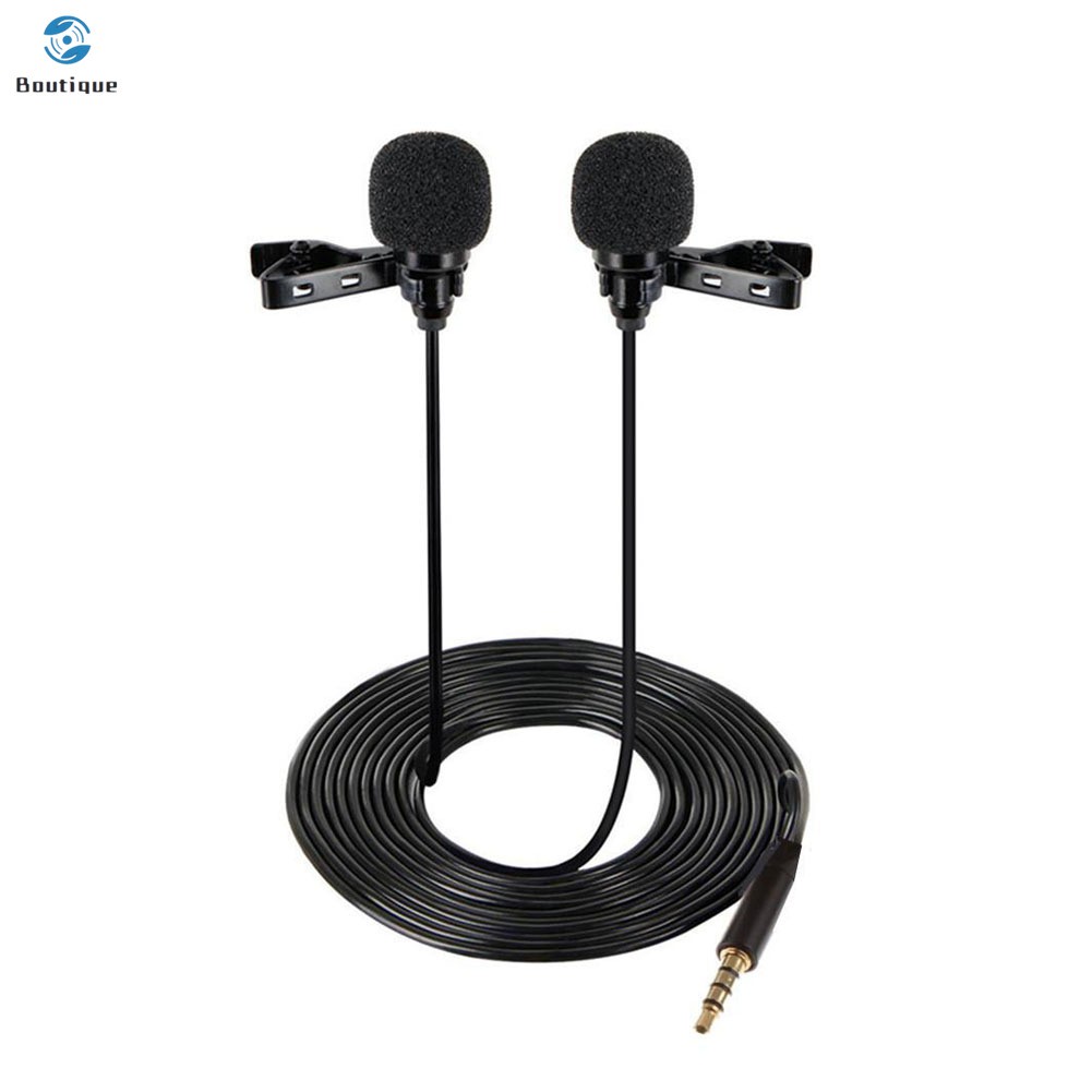 Micro Lavalier kép mini kẹp ve áo cho iPhone iPad Samsung