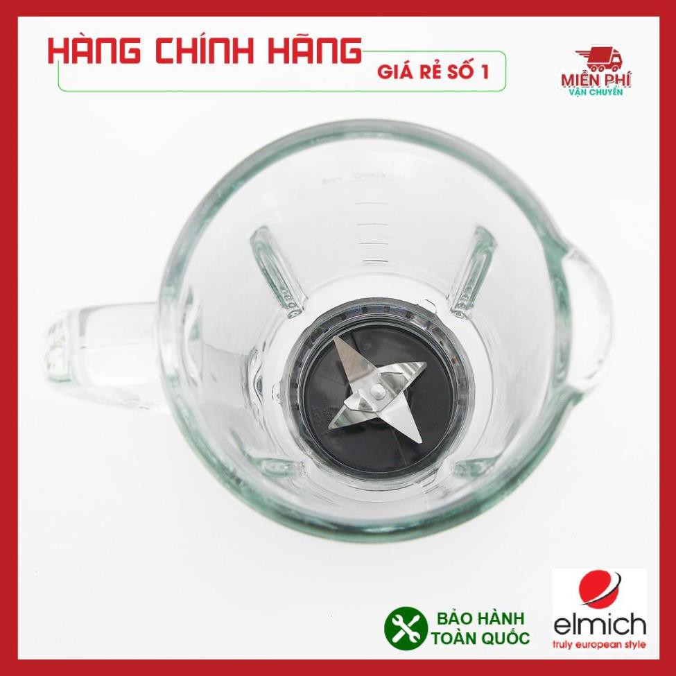 MÁY XAY SINH TỐ CỘNG HÒA SÉC BLE-1843 Elmich, HAI CỐI XAY RIÊNG BIỆT, AN TOÀN VỚI CỐI XAY THỦY TINH, LƯỠI THEP KHÔNG RỈ.