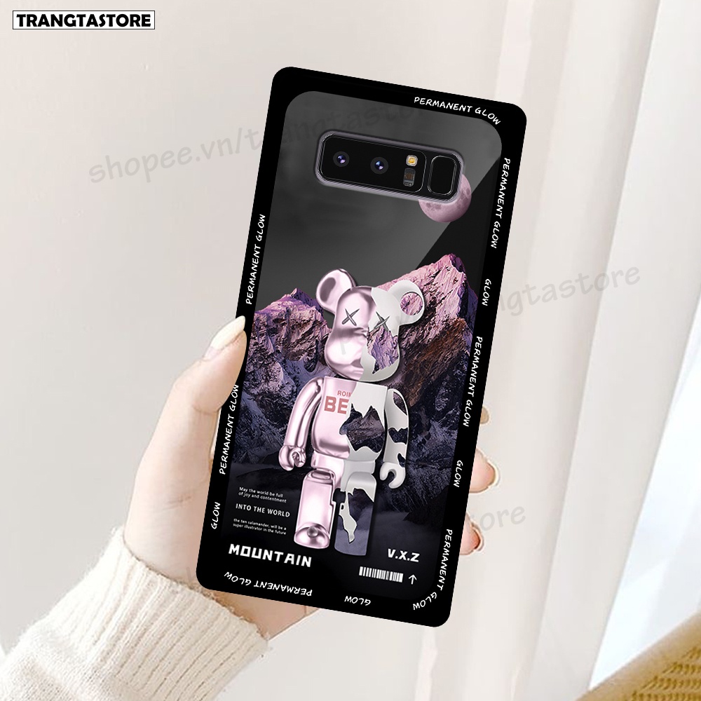 Ốp lưng Samsung Note 8 - Note 9 in hình gấu Bearbrick,Mountain,xanh,đen,đỏ giá rẻ
