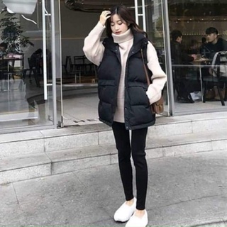 Áo gile Phao dáng dài ( hàng có sẵn )