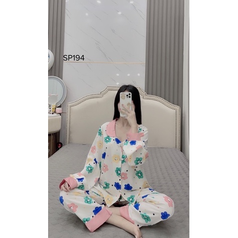 Đồ bộ pijama TNQD hoa lụa Latin | BigBuy360 - bigbuy360.vn