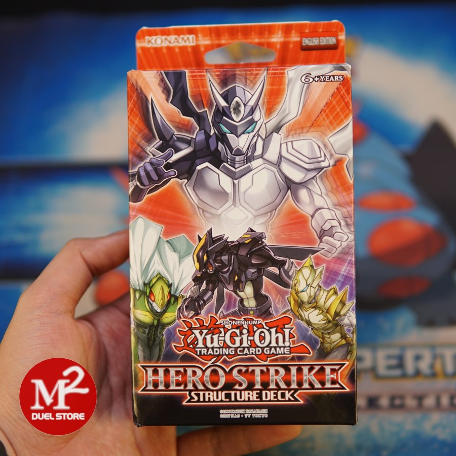 Hộp bộ bài Yugioh Hero Strike Structure deck - Anh hùng nổi dậy - Bài thật do Konami sản xuất