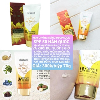 Kem chống nắng Deoproce bảo vệ da