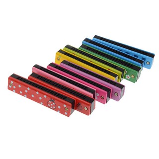 😉[Ready Stock/COD]😉Baby Children Wood And Plastic Harmonica Musicl Educational Toy Gif Multi
