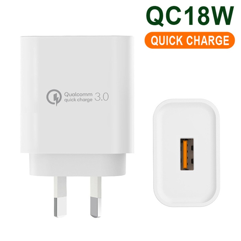 Cốc Sạc Nhanh 3 Cổng USB 18W Cho Điện Thoại 3 0