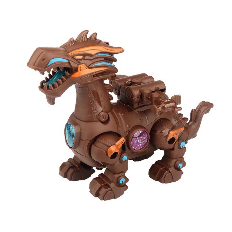 Khủng Long Đầu Rồng Chạy Pin Phát Nhạc Có Đèn Sáng