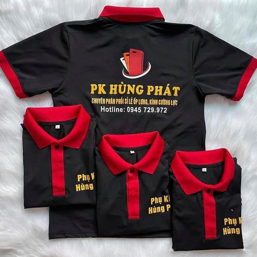 NHẬN HÀNG SAU 1 2 NGÀY áo polo đồng phục chất vải poly co giản 4 chiều thấm hút tốt FREE THIẾT KẾ