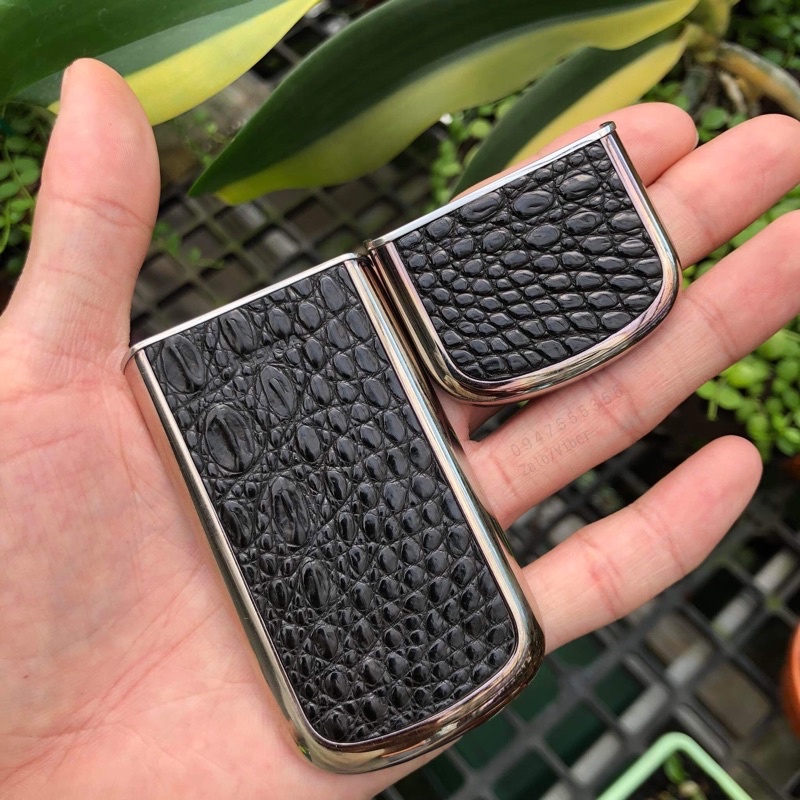 Miếng da nokia 8800 chất da cá sấu thật