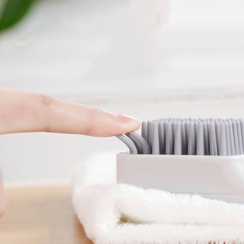 [Hàng mới về] Lược silicon mát xa da đầu khi tắm đa năng tiện lợi cho nữ