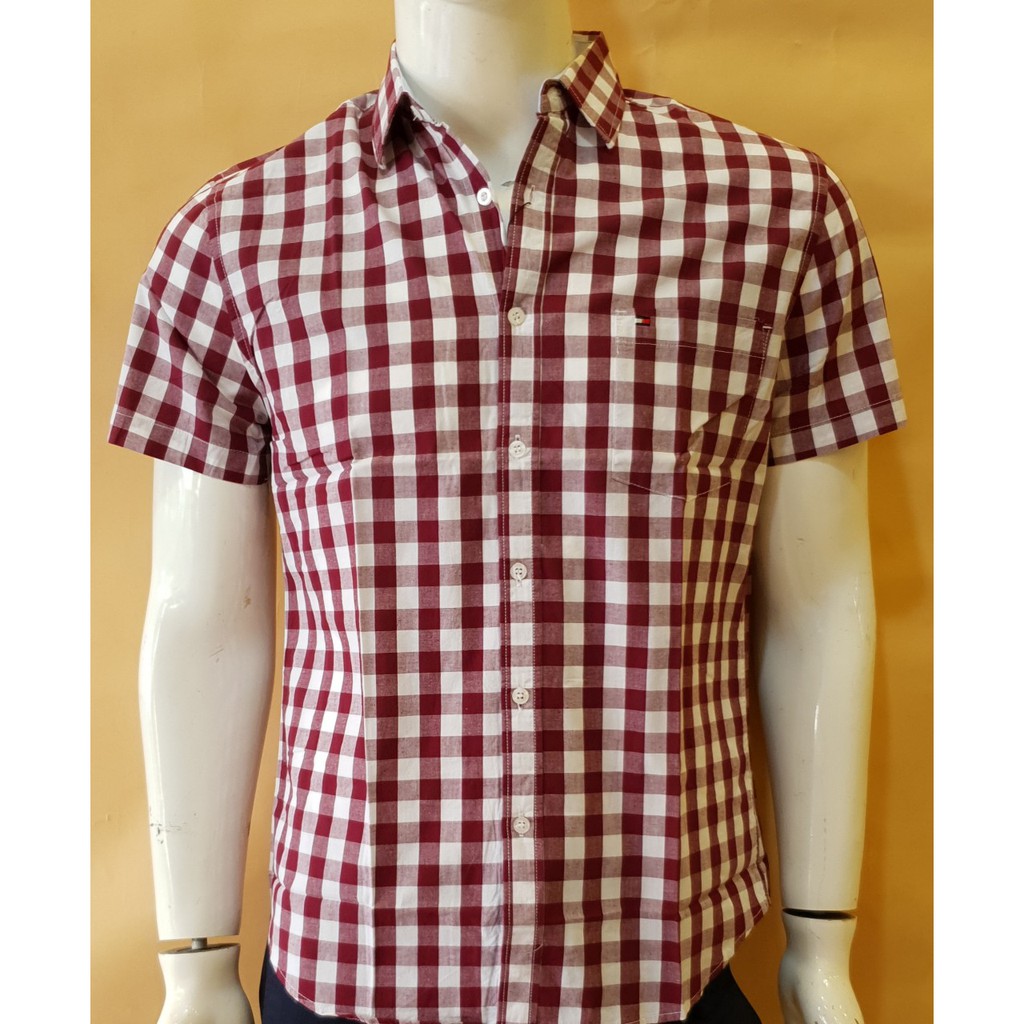 SƠ MI NAM CÔNG SỞ CARO NGẮN TAY