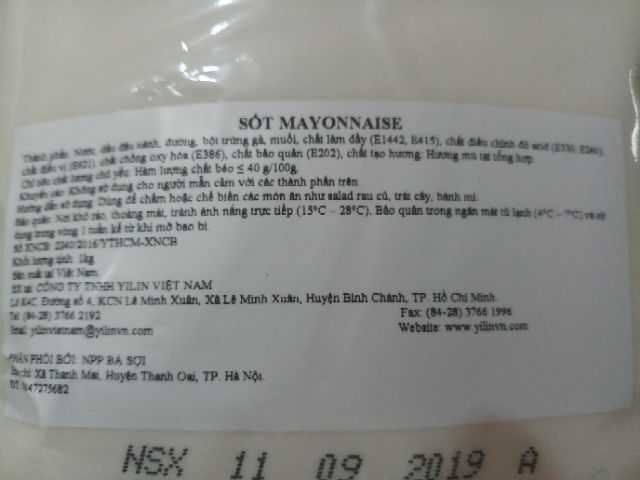 [Mã GROSALE giảm 10% đơn 150K] Sốt Mayonnaise 3kg + 1 tương ớt QUÊ TÔI 250ml