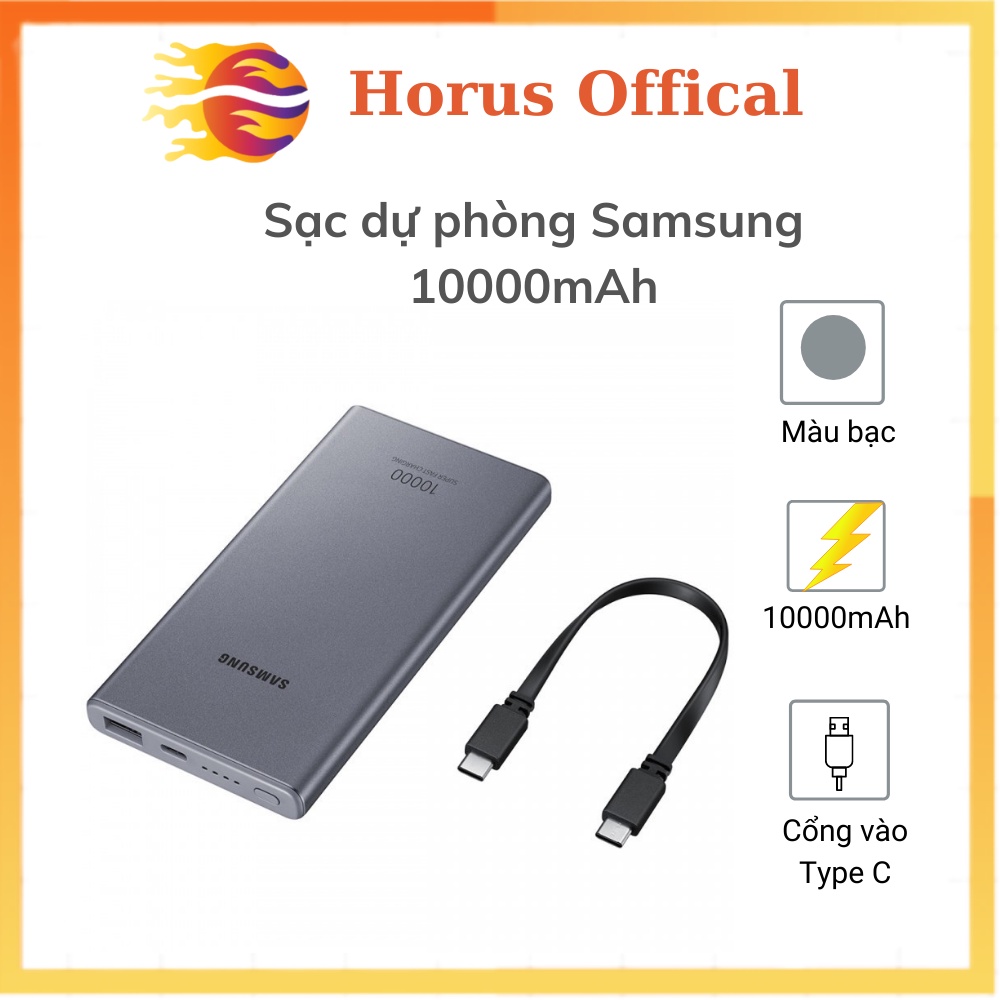 Pin Sạc Dự Phòng Samsung 10.000mAh Type-C[1 đổi 1 BH 12 tháng] Sạc Dự Phòng Samsung Bảo Vệ Chống Quá Áp, Quá Dòng