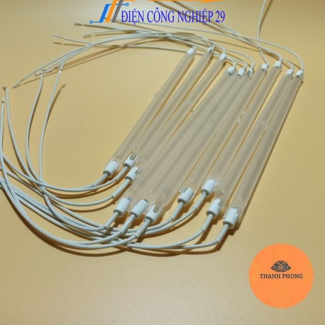 Bóng Quạt Sưởi Halogen Liền Dây 20cm 24cm 25cm 26cm 400W 220V