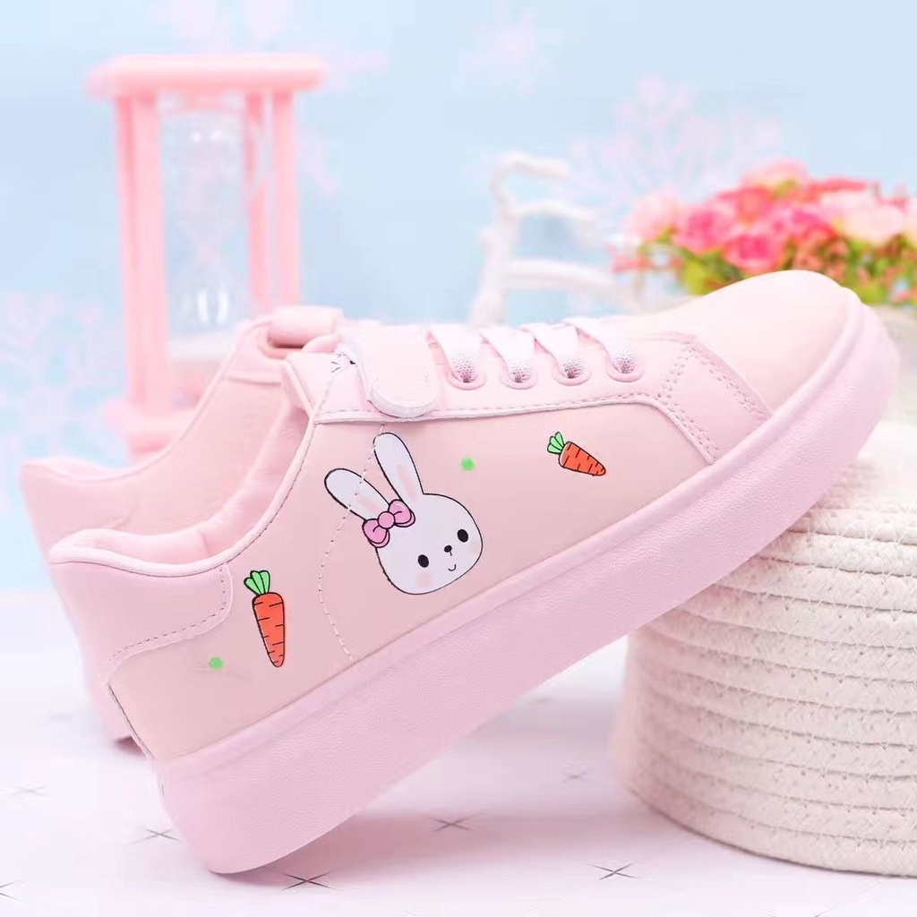 ♟❁Giày thể thao nữ 2021 mới mùa thu giày trắng giày bảng da thoáng khí trong xu hướng giày thể thao đế bằng của học sinh