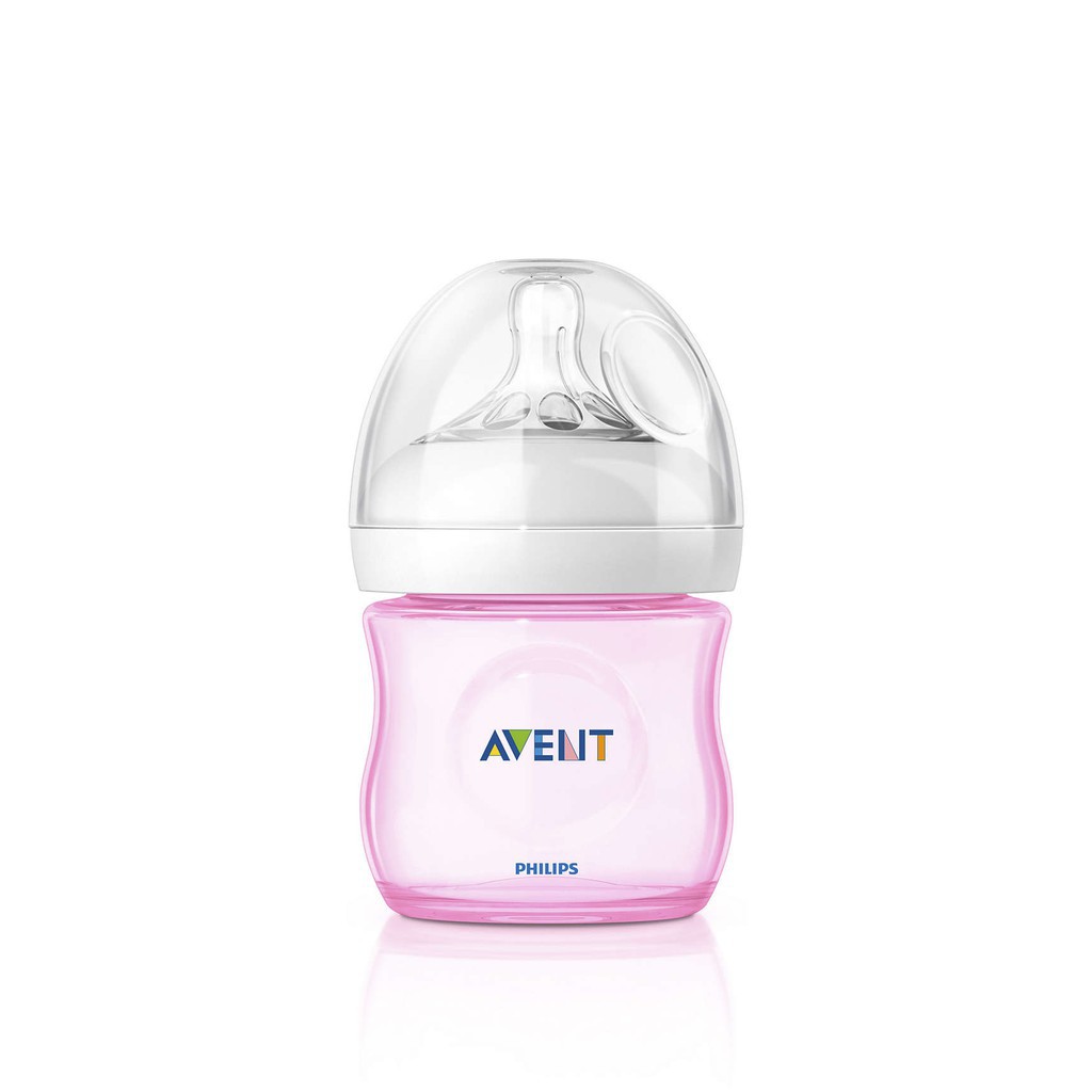 Bình sữa Philips Avent Natutal màu hồng 125ml