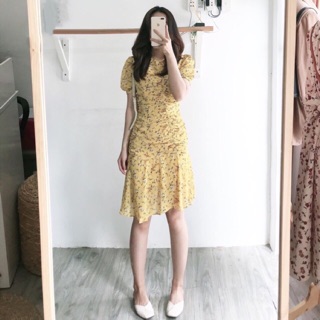 Đầm vàng hoa nhí (có sẵn)