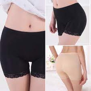 Quần mặc váy 100% cotton phối chân ren