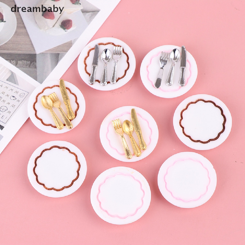 Bộ Dao Muỗng Nĩa Tỉ Lệ 1: 12 Dùng Trang Trí Nhà Búp Bê