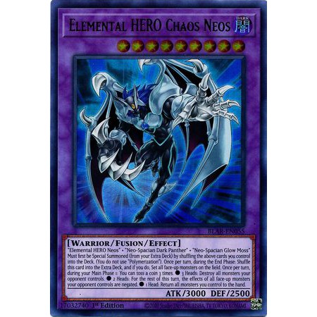 Thẻ bài Yugioh - TCG - Elemental HERO Chaos Neos  / BLAR-EN055