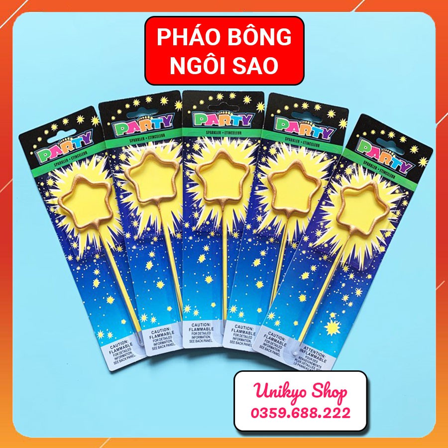 Pháo bông sinh nhật hình ngôi sao