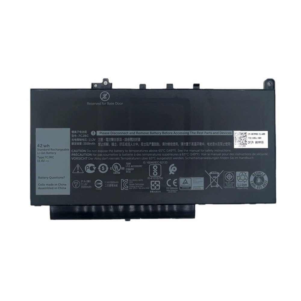 Pin laptop Dell Latitude Latitude E7270 E7470 (7CJRC) NGẮN 42WH