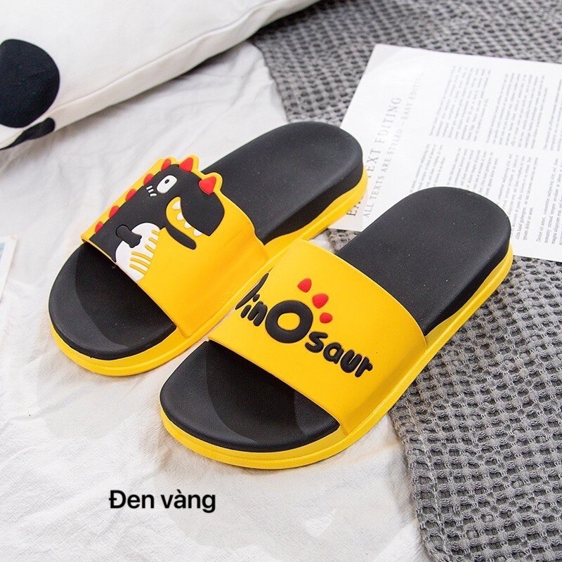 DÉP LÊ QUAI NGANG UNISEX HOẠ TIẾT DINO MẪU MỚI XUAN HÈ 2021 cho nam nữ