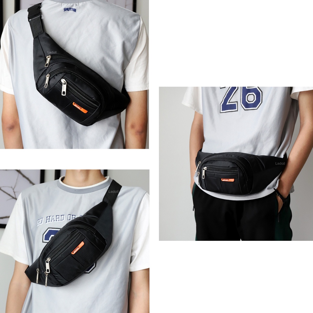 Túi Bao Tử Mini Nam Nữ Unisex Thời Trang Siêu Nhẹ Chống Nước, Nhiều Ngăn Tiện Lợi T504