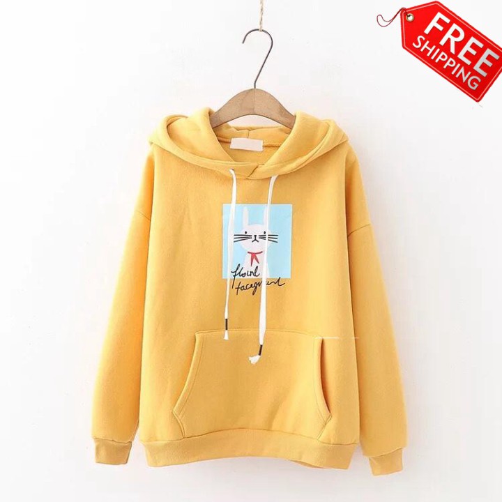 áo khoác hoodie nữ tai thỏ  NEW SKY MAX mới nhất năm thịnh 1