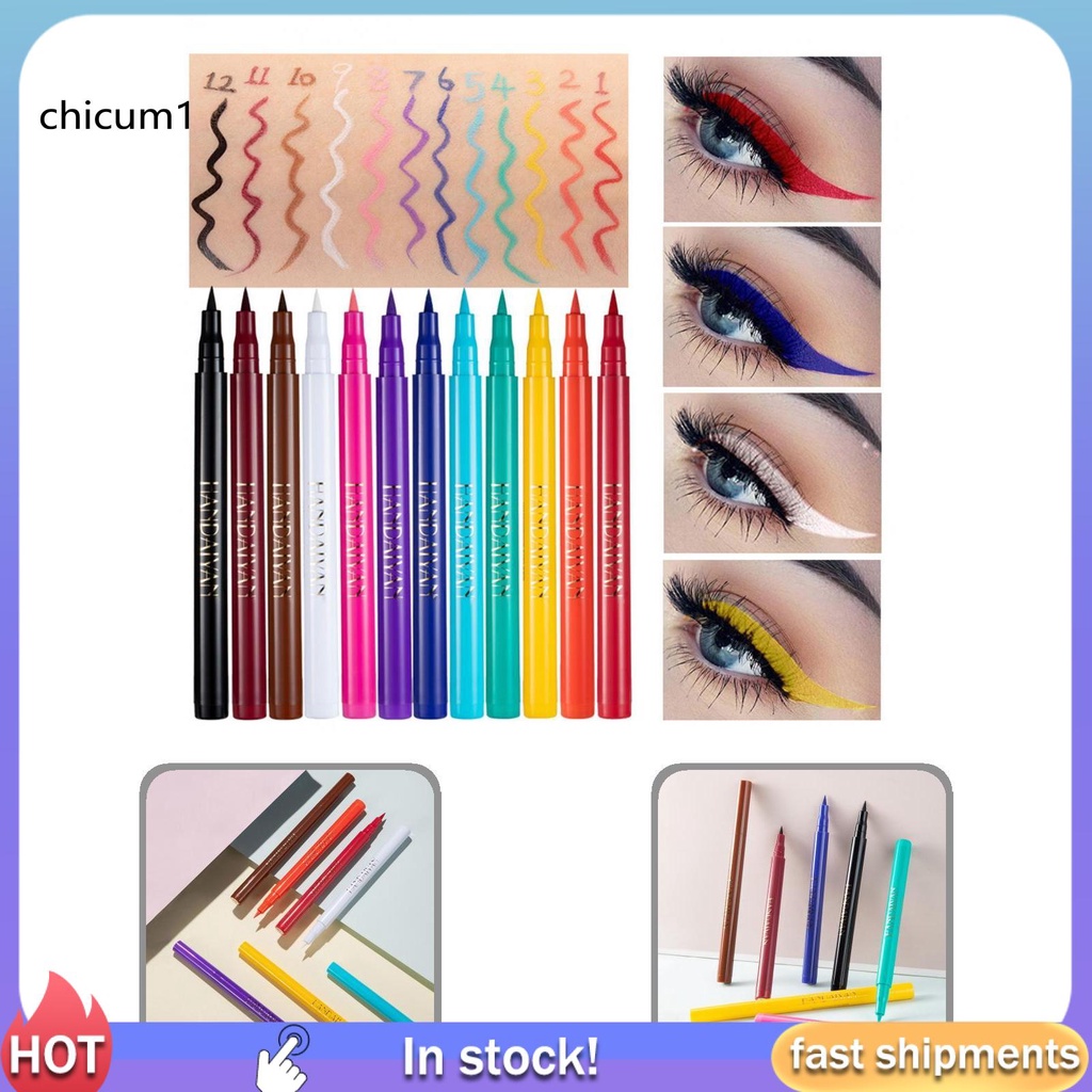 Bút kẻ mắt chống thấm nước màu sắc thời trang
