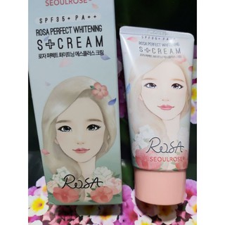kem dưỡng trắng da seoulrose rosie perfect whitening s+ cream