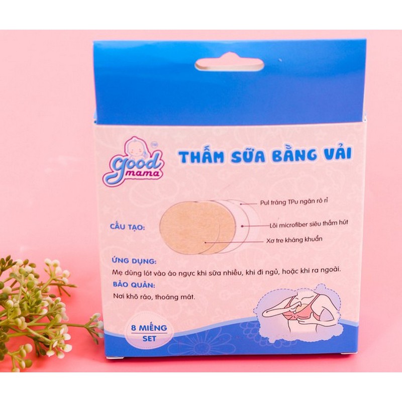 Miếng lót thấm sữa giặt được bằng vải Good Mama