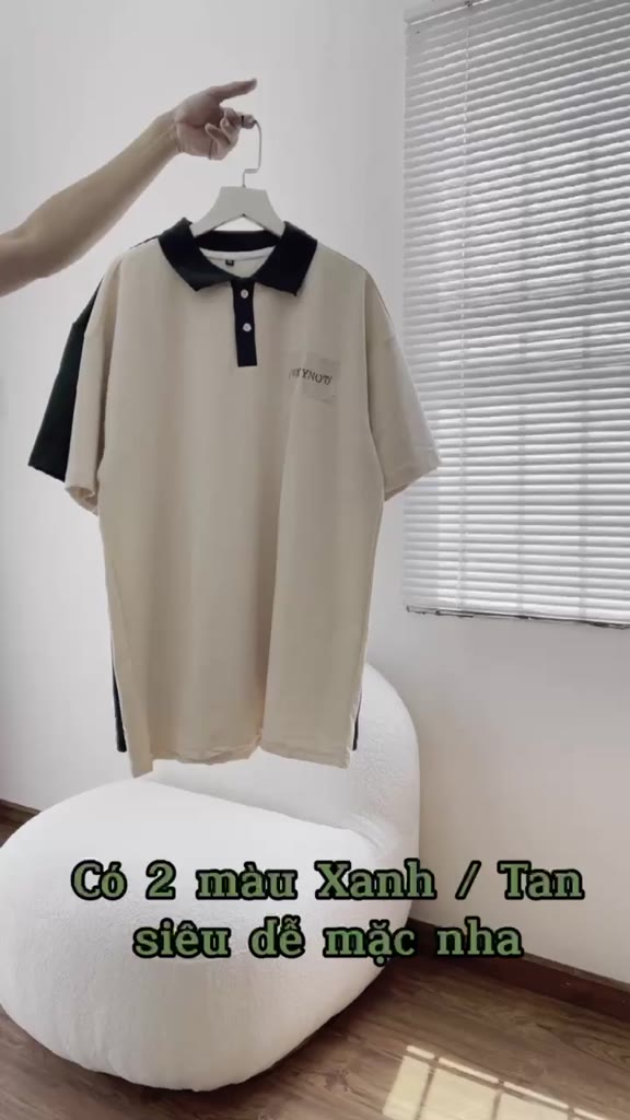 Áo Polo Whynot Locabrand Nam Nữ Unisex Oversize Màu Xanh Be Chất Cá Sấu Áo Thun Phông Form Rộng Giá Rẻ 1K | BigBuy360 - bigbuy360.vn