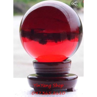 QUẢ CẦU PHONG THỦY PHA LÊ 8CM (ĐỦ MÀU)