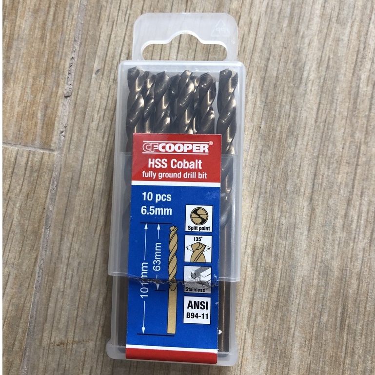 MŨI KHOAN INOX THÉP COBALT  CF COOPER