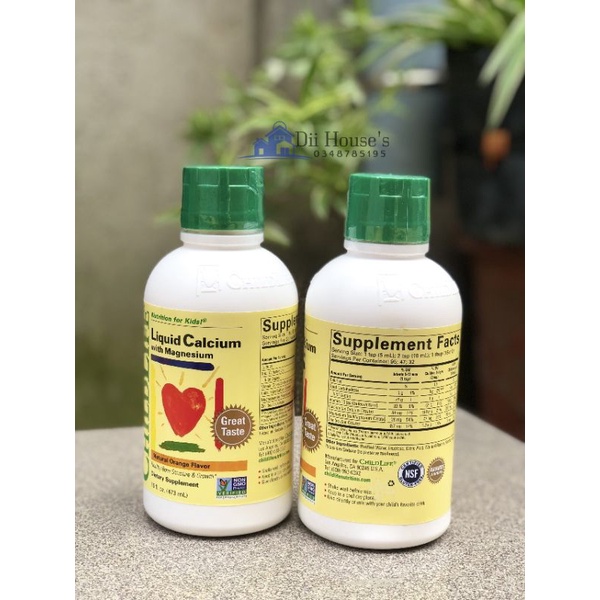 ChildLife Liquid Calcium With Magnesium - Bổ Sung Canxi Và Kẽm Cho Bé 473ml.