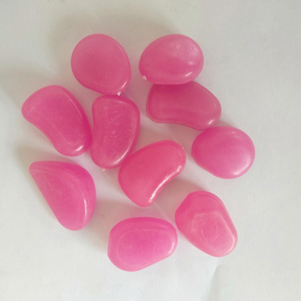 Viên đá cuội dạ quang trang trí bể cá đẹp mắt