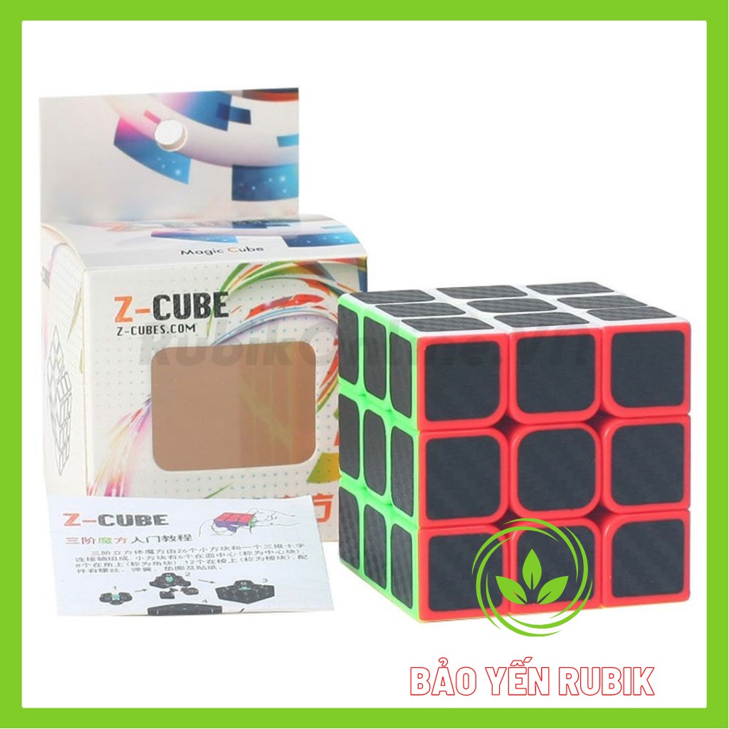 Rubik 3x3 Z-Cube Carbon Cacbon Rubik 3 Tầng Cao Cấp