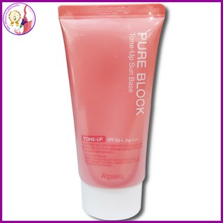 Kem chống nắng kiềm dầu nâng tone da a’pieu pure block tone-up sun base spf50 +/ pa +++
