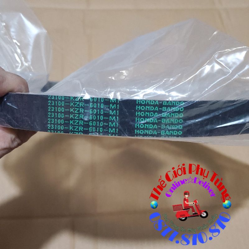 Dây curoa Click 125/ AB 125/ Vario/ Lead 125/ SH mod zin mới - 23100-KZR-601