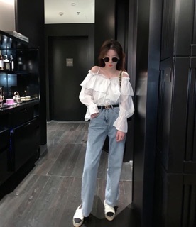 ✨Áo Kiểu Voan Rớt Vai Siêu Xinh