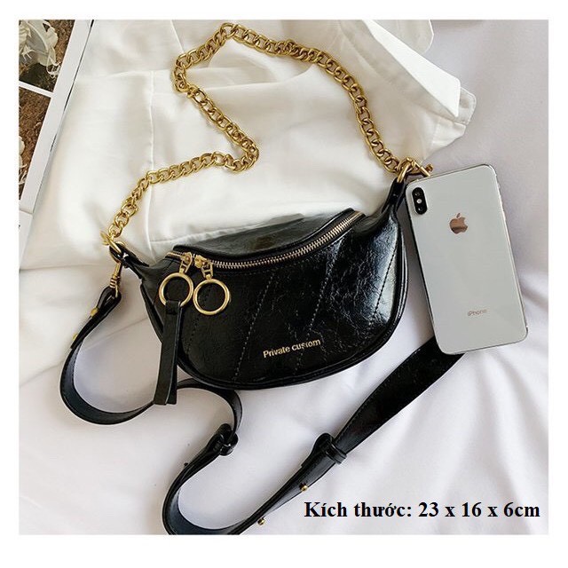 Túi xách nữ đeo chéo khóa tròn sang trọng - Mã T241