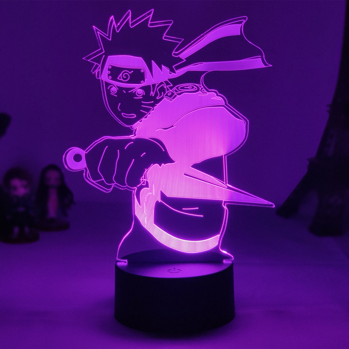 Đèn Led 3d Hình Naruto Kakashi Uzumaki Dùng Trang Trí Bàn Làm Việc