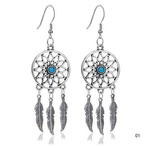 Hoa tai dáng dài hình Dream Catcher phong cách cổ điển cho nữ