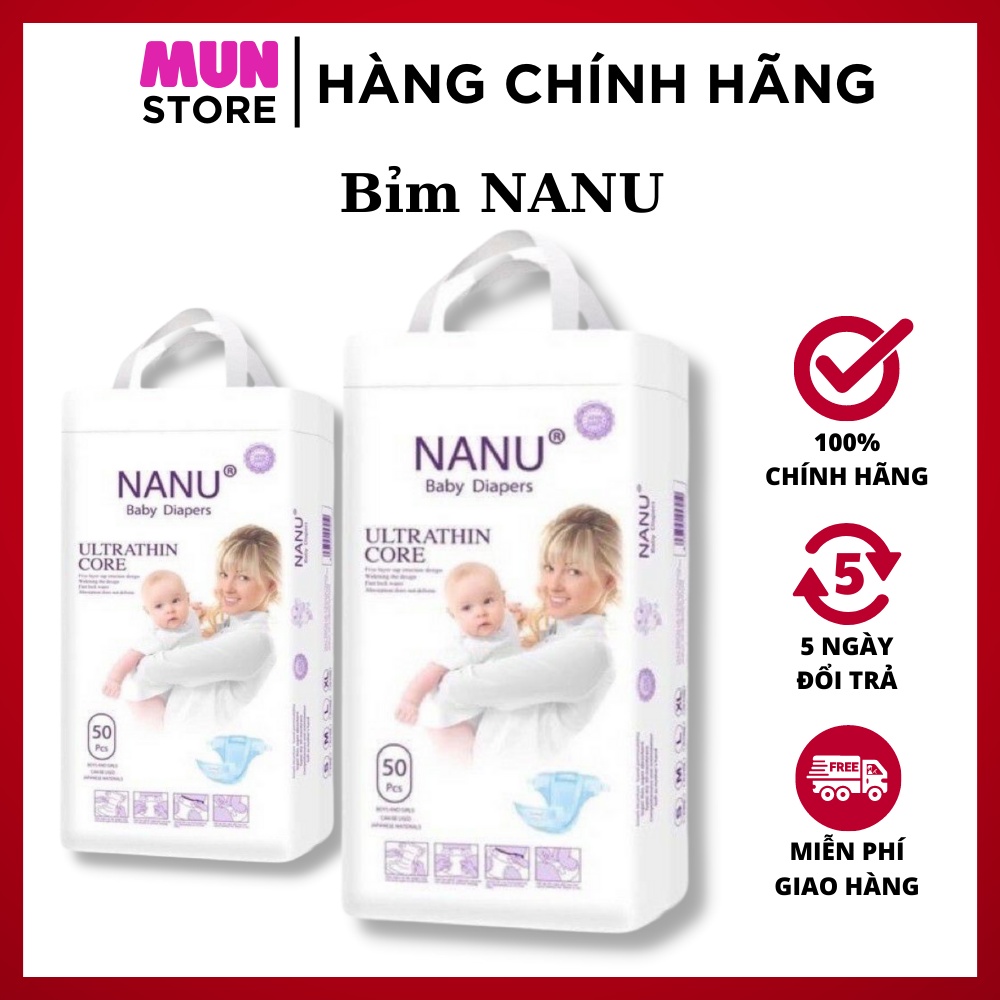 Tã/Bỉm Quần NANU 50M/M/L/xl/xxl/xxxl
