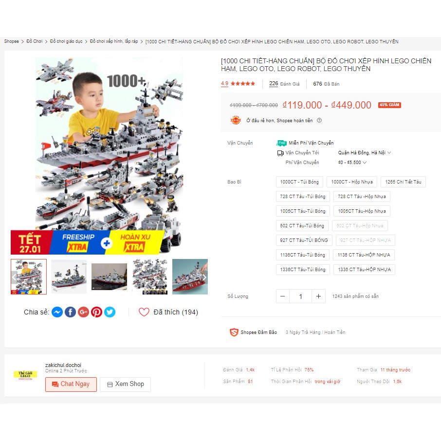 [1000 CHI TIẾT-HÀNG CHUẨN] BỘ ĐỒ CHƠI XẾP HÌNH LEGO CHIẾN HẠM CHIẾN THUYỀN PHÁT TRIỂN TƯ DUY CHO TRẺ